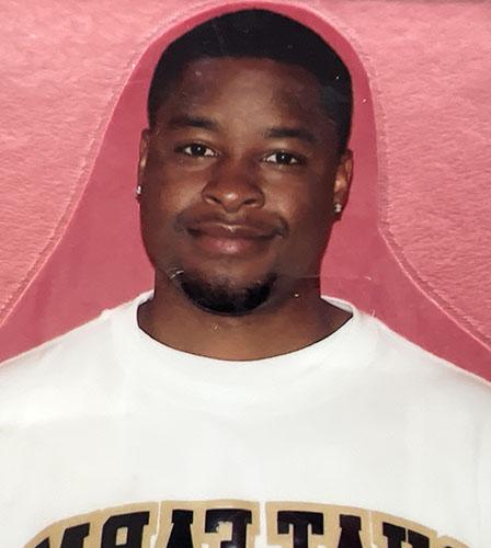 Young man in white sweat shirt